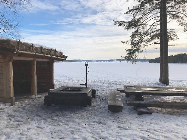 Bynäset grillplats på vintern