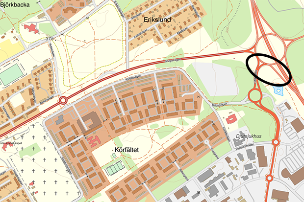 Karta över området.