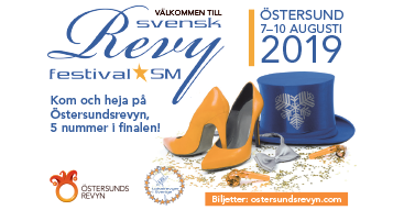 Välkommen till svensk revyfestival SM. Östersund 7-10 augusti 2019