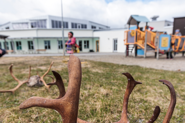 utomhusbild på förskolans gård