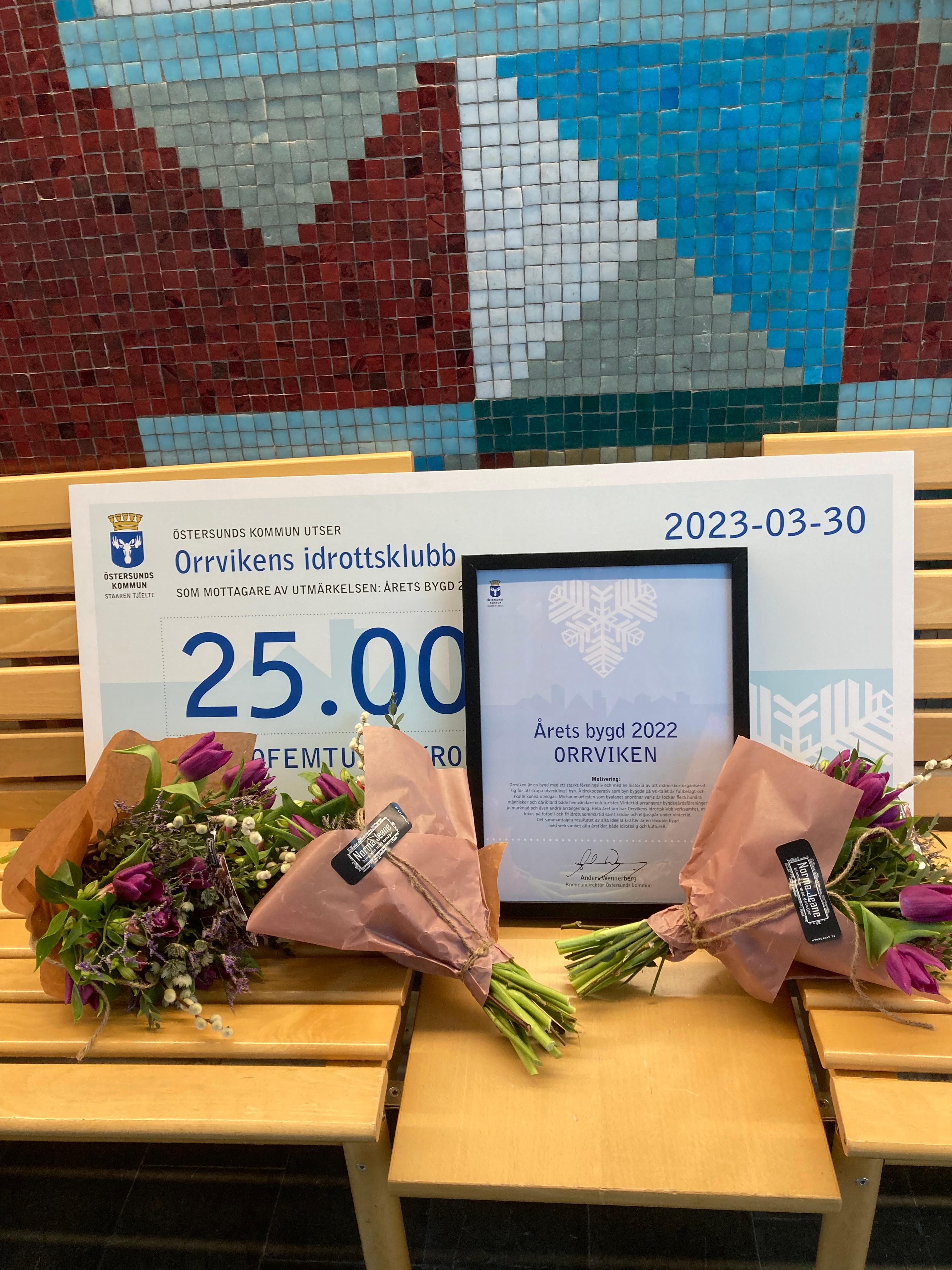 Prischeck på 25 000 för årets by