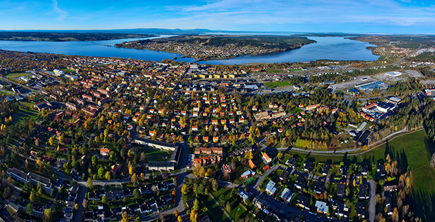 Östersund från ovan