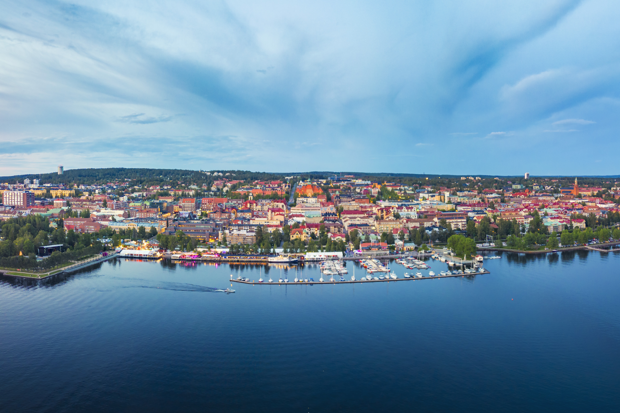 flygfoto över östersund