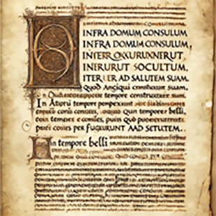 Medeltida handskrift.