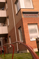 Ingången till mötesplats Odensborg