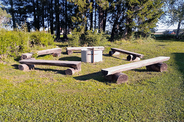 grillplats på förskolan