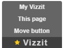 Skärmurklipp som visar Vizzits meny i SiteVision