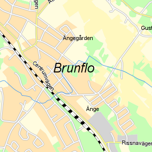 Karta över Brunflo