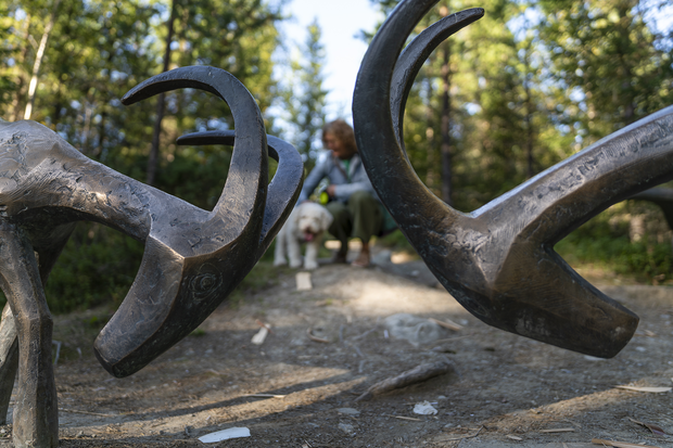 Konst ute i skogen