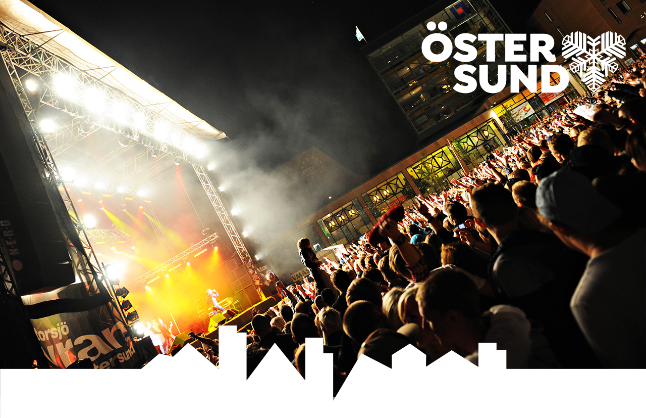 Publik vid kvällskonsert