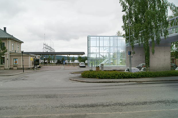 Dataanimerad bild med nya gång- och cykelbron vid Centralstationen