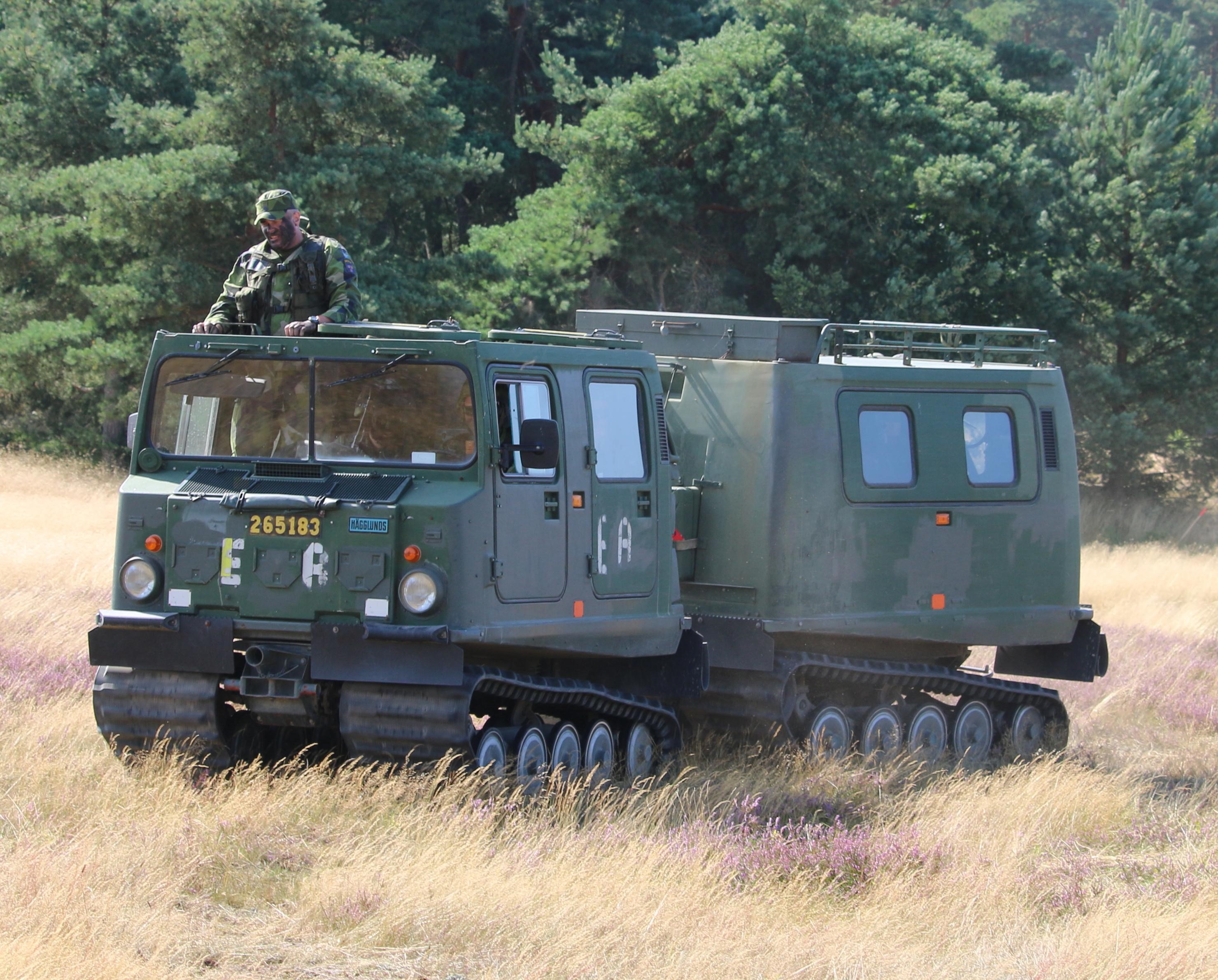 En bandvagn ute i naturen