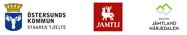 Logotyper Östersunds kommun, Jamtli och Region Jämtland Härjedalen