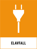 Stick-kontakt som symbol för elavfall