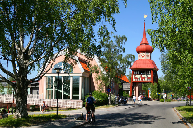 Bild på Jamtlis museum och ingång.
