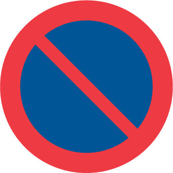 Skylt: Parkeringsförbud