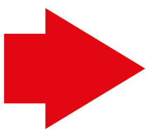 Röd symbol för pil.
