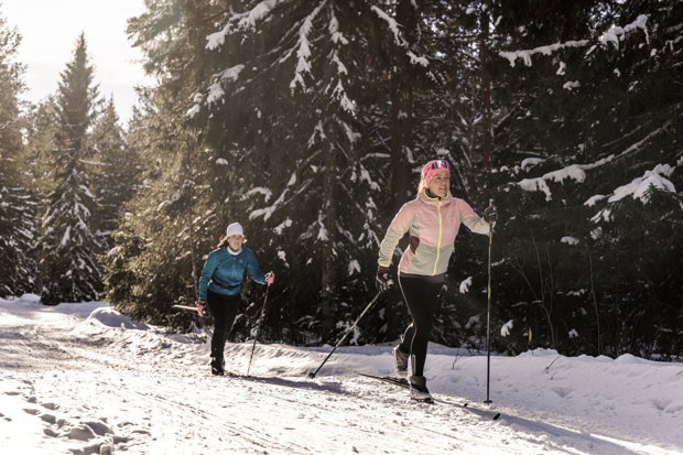 Nypreppade skidspår i Torråsen