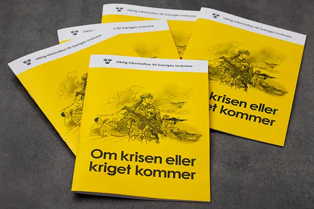 bild på broschyren Om krisen eller kriget kommer