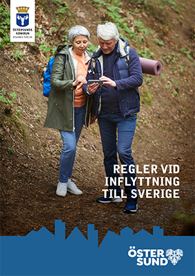 Framsidan på broschyren Regler vid inflyttning till Sverige