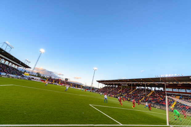 Fotbollsplanen på Jämtkraft Arena