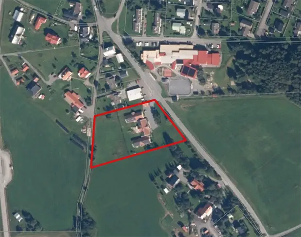 Karta som visar var detaljplanen täcker