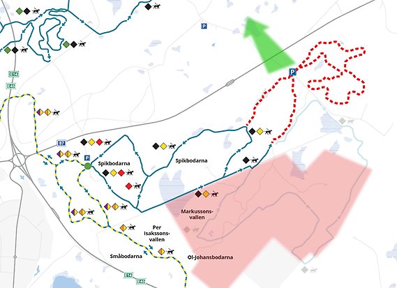 nya skidspår spikbodarna gräfsåsen