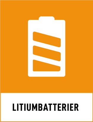 Symbol för litiumbatterier