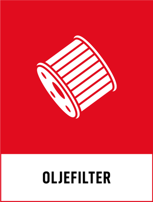 Symbol för oljefilter