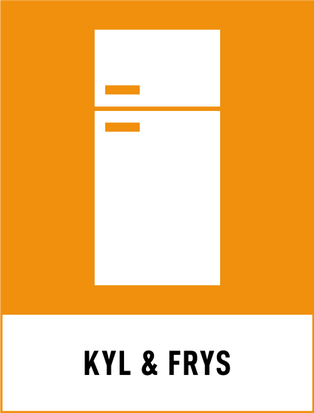 Symbol för kyl och frys