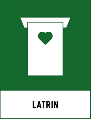 Symbol för latrin