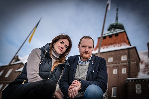 Effie Kourlos och Niklas Daoson.