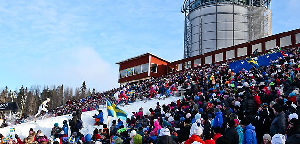 Publikhav vid Östersunds skidstadion