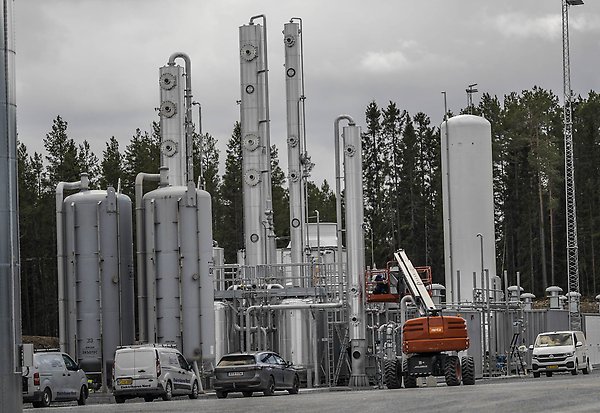 I månadsskiftet maj/juni börjar man levererar biogas.