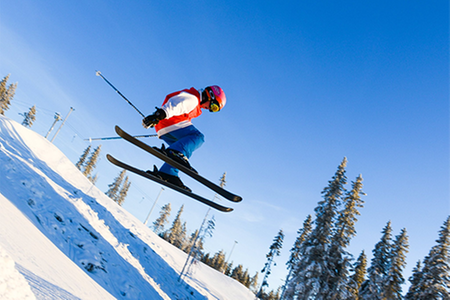 Fota: Utförsåkare i skicbacke