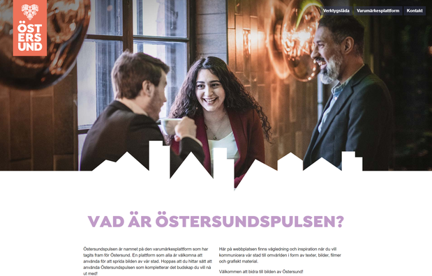 Startsidan på ostersundspulsen.se